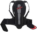 【中古】【輸入品・未使用】Alpinestars メンズ Nucleon KR-2 オートバイバックプロテクター ブラック/レッド XL