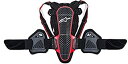 【中古】【輸入品・未使用】alpinestars(アルパインスターズ)バックプロテクター ブラック/レッド (サイズ:S) NUCLEON(ニュークリオン) KR-3