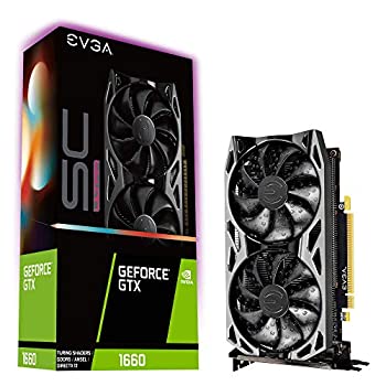 【中古】【輸入品・未使用】EVGA GeForce GTX 1660 SC ウルトラゲーミング 06G-P4-1067-KR 6GB GDDR5 デュアルファン