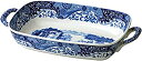 yÁzyAiEgpzSpode Blue Italian Handled Serving Dish by Spode