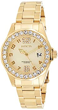 【中古】【輸入品・未使用】Invicta Women's 21397 Pro Diver Analog Display Quartz Gold Watch