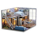 【中古】【輸入品・未使用】Flever Dollhouse Miniature DIY House Kit Creative Room With Furniture for Romantic Valentine's Gift(Time Of Pale Blue)