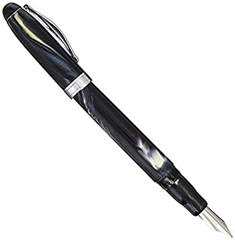 【中古】【輸入品 未使用】Noodler 039 s Ahab Flex Nib Fountain Pen - Ivory Darkness White and Black カンマ Fine Nib 15028 by Noodler 039 s