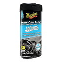 【中古】【輸入品・未使用】Meguiar's G4200 車用香り保護ワイプ、25枚パック(4)
