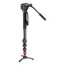 【中古】【輸入品・未使用】Manfrotto MVM450A アルミニウム流体一脚 RC2ヘッド付き (ブラック)