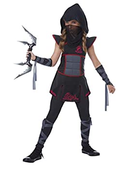 【中古】【輸入品・未使用】(Large) - Fearless Black Ninja Girl Kids Costume 【中古】【輸入品・未使用】(Large) - Fearless Black Ninja Girl Kids Costume