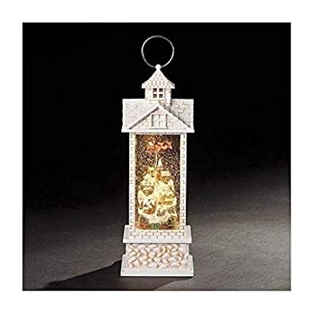 【中古】【輸入品・未使用】ローマンミュージカル 11.75インチ レンガ ハウス ランタン 移動 電車 サンタ