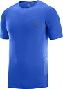 【中古】【輸入品・未使用】Salomon メンズ Sense Pro ランニングTシャツ ノーティカルブルー L