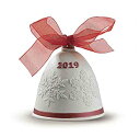 【中古】【輸入品・未使用】Lladro 2019 磁器レッドクリスマスベル #8448
