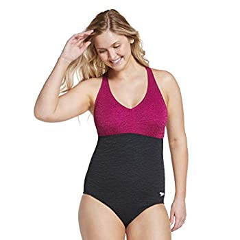 【中古】【輸入品 未使用】Speedo One Piece Swimsuit Pebble Texture Conservative Cut カンマ Raspberry Radiance カンマ 8