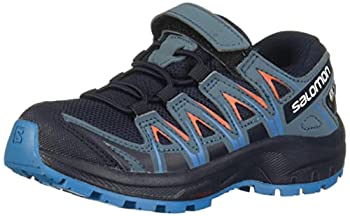 【中古】【輸入品 未使用】Salomon Kids 039 XA Pro 3D CSWP J Trail Running Shoes カンマ Navy Blazer/Mallard Blue/Hawaiian Surf カンマ 4