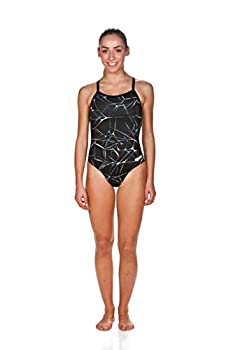 yÁzyAiEgpzArena Water Light Drop Back MaxLife One Piece Swimsuit%J}% Black - Grey%J}% 28