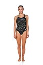 【中古】【輸入品・未使用】Arena Water Light Drop Back MaxLife One Piece Swimsuit%カンマ% Black -...