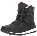 【中古】【輸入品・未使用】SOREL - レディース ホイットニー ショート レース 防水 断熱 ウィンターブーツ%カンマ% ブラック、シーソルト。%カンマ% ...