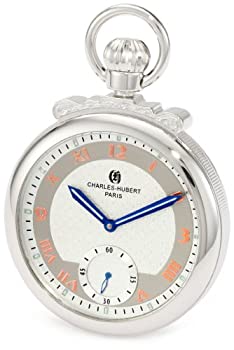 【中古】【輸入品・未使用】Charles-Hubert%カンマ% Paris 3873-W Classic Collection Polished Finish Open Face Mechanical Pocket Watch 【中古】【輸入品・未使用】Charles-Hubert%カンマ% Paris 3873-W Classic Collection Polished Finish Open Face Mechanical Pocket Watch