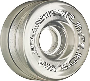 【中古】【輸入品・未使用】(57mm%カンマ% Clear) - Rollerbones Art Elite 101A Competition Roller Skate Wheels (Set of 8)