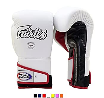 šۡ͢ʡ̤ѡ(470ml%% White/Black/Red) - Fairtex Stylish Angular Sparring Gloves BGV6 Colour: Black Red Yellow White Orange Marina Blue Size: 12