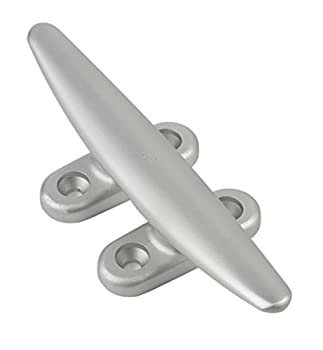 【中古】【輸入品・未使用】Schaefer Four Hole Forged Clear Anodized Aluminium Deck Cleat fits Up to 2.2cm Line