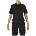 【中古】【輸入品・未使用】5.11 Tactical レディース Stryke PDUクラスA 半袖ポロシャツ ストレッチ生地 スタイル61016 Small-Tall ブラック