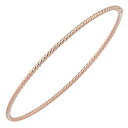 【中古】【輸入品・未使用】Kooljewelry 14Kゴールド 2mm ポリッシュツイストデザイン スリップオン バングルブレスレット (イエロー ホワイト ローズ ゴールド)