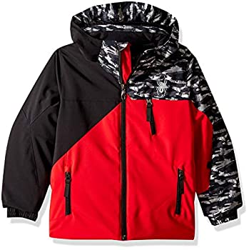 šۡ͢ʡ̤ѡSpyder Boys' Mini Ambush Ski Jacket%% Red/Black Camo Black%% Size 2