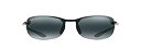 【中古】【輸入品 未使用】Maui Jim Makaha 405-02 Gloss Black Men 039 S Sunglasses