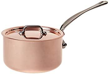 【中古】【輸入品・未使用】(1.1l) - Mauviel M'Heritage Copper M150S 6110.15 1.1l Saucepan with Li..