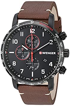 【中古】【輸入品・未使用】Wenger メンズ Attitude ステンレススチール スイスクォーツ レザーストラップ ブラウン 22 カジュアルウォッチ (モデル:01.1543.107) 【中古】【輸入品・未使用】Wenger メンズ Attitude ステンレススチール スイスクォーツ レザーストラップ ブラウン 22 カジュアルウォッチ (モデル:01.1543.107)