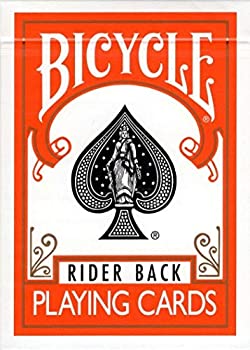 【中古】【輸入品 未使用】Orange Rider Back Bicycle Playing Cards Poker Size Deck USPCC