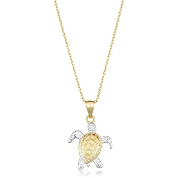 【中古】【輸入品・未使用】14?Kツートンゴールドタートルネックレス( 18インチ) 【中古】【輸入品・未使用】14?Kツートンゴールドタートルネックレス( 18インチ)