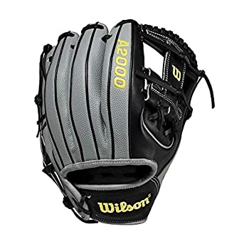 【中古】【輸入品・未使用】Wilson A2000 11.5インチ スーパースキン ベースボールグローブ ブラック/..