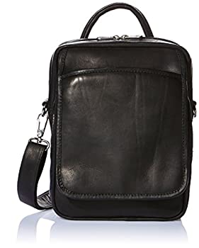 楽天スカイマーケットプラス【中古】【輸入品・未使用】Piel 2630-BLK Leather Carry All Travelling Men's Bag - Black