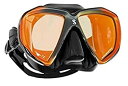 【中古】【輸入品・未使用】SCUBAPRO Spectra Dive Mask Black Skirt w/Mirrored Lens