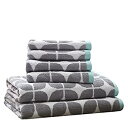 【中古】【輸入品・未使用】(70cm x 140cm (2)/41cm x 70cm (4)%カンマ% Grey) - Intelligent Design ID91-523 Lita 6 Piece Cotton Jacquard Towel Set%カンマ% 70cm x 140cm (2)