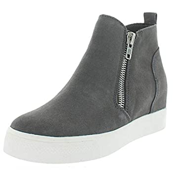šۡ͢ʡ̤ѡSteve Madden Women's Wedgie Sneaker%% Grey Suede%% ...