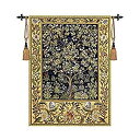 【中古】【輸入品・未使用】Tree of Lifeブルー大壁タペストリーホームインテリアwith Freeタッセル