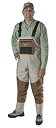 【中古】【輸入品・未使用】(Small) - Caddis Men's Attractive 2-Tone Tauped Deluxe Breathable Stocking Foot Wader(DOES NOT INCLUDE BOOTS)(4)