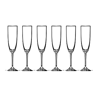 【中古】【輸入品・未使用】Riedel Vinum Leaded Crystal Champagne Glass%カンマ% Set of 6 by Riedel