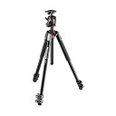 【中古】【輸入品・未使用】Manfrotto 190XPRO アルミニウム 3セクション三脚キット ボールヘッド付き (MK190XPRO3-BHQ2) ブラッ...