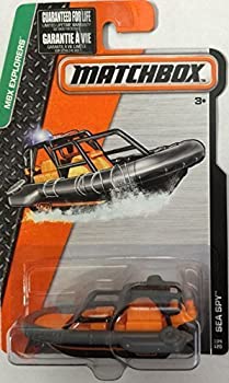 【中古】【輸入品 未使用】2015 Matchbox MBX Explorers Fleet Sea Spy Vehicle Orange Black and Gray Speed Boat