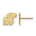 【中古】【輸入品・未使用】カンザスExtra Small ( 3?/ 8インチ)ポストイヤリング(ゴールドメッキ)