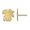 【中古】【輸入品・未使用】ケンタッキー州Small ( 1?/ 2インチ)ポストイヤリング(ゴールドメッキ)