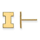 【中古】【輸入品・未使用】イリノイExtra Small ( 3?/ 8インチ)ポストイヤリング(ゴールドメッキ)