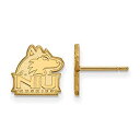 【中古】【輸入品・未使用】Northern Illinois Extra Small ( 3?/ 8インチ)ポストイヤリング(ゴールドメッキ)