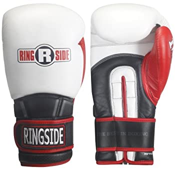 šۡ͢ʡ̤ѡ(470ml%% White) - Ringside Pro Style IMF Tech Elastic Training Gloves - 470ml - White
