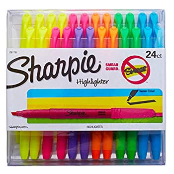 Sharpie Accent Pocket Style Highlighters%カンマ% Colored%カンマ% 24 Highlighters (1761791) by Sharpie