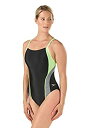 【中古】【輸入品・未使用】(スピード) Speedo レディース リローンチ フライバック ワンピース水着 30 ブラック