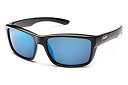 【中古】【輸入品・未使用】(Black Frame/Blue Mirror) - Suncloud Mayor Polarised Sunglass with ...