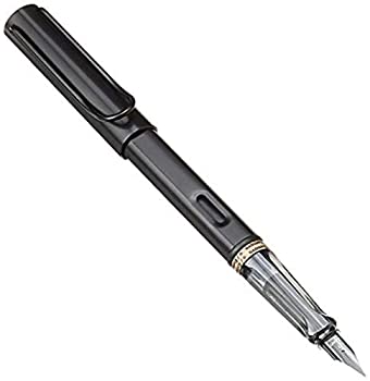 yÁzyAiEgpzLamy AL-Star Fountain Pen (71F) Black + 5 Black Ink Cartridges by Lamy