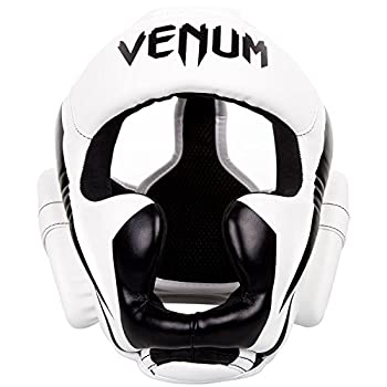 【中古】【輸入品・未使用】VENUM［ヴェヌム］　ヘッドギア　Elite エリート （白/黒）